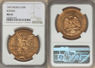 Estados Unidos gold Restrike 50 Pesos 1947 MS65 NGC, Mexico City mint, KM481. Highly reflective fields with a cuprous tint. 

HID09801242017

© 2022 H...