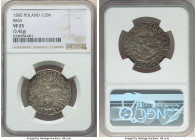 Riga. Free City 1/2 Mark 1565 VF25 NGC, Riga mint, Kopicki-8053. 5.42gm. Two year type. CIVITAT IS RIGENS Two lions holding castle under crossed keys ...