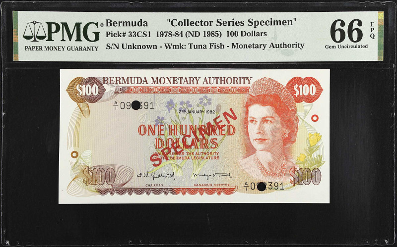 BERMUDA. Lot of (4). Bermuda Monetary Authority. 5, 10, 20 & 100 Dollars, 1978-8...