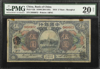 CHINA--REPUBLIC. Bank of China. 5 Yuan, 1918. P-52k. PMG Very Fine 20 Net. Tape, Ink.
PMG comments "Tape, Ink."

Estimate: $75.00- $150.00