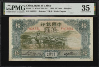 CHINA--REPUBLIC. Bank of China. 10 Yuan, 1934. P-73. PMG Choice Very Fine 35.

Estimate: $75.00- $125.00