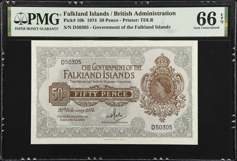 FALKLAND ISLANDS. The Government of the Falkland Islands. 50 Pence, 1974. P-10b....