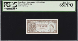 MIXED LOTS. French Indo-China & Hong Kong. Lot of (6). Mixed Banks. Mixed Denominations, 1971-92. P-Various. About Uncirculated & PCGS Currency Gem Ne...