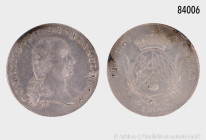 Bayern, Maximilian IV. Joseph (1799-1805, seit 1806 König Maximilian I. Joseph), Konventionstaler 1800, 27,95 g, 42 mm, Justierspuren, Patina, kleine ...