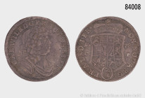 Anhalt-Zerbst, Carl Wilhelm (1667-1718), 2/3 Taler 1678 C-P, Zerbst, 16,77 g, 39 mm, Mann 252 kkk, Davenport 202, Randfehler, Justierspuren, kleine Kr...