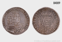 Sachsen-Albertinische Linie, Johann Georg III. (1680-1691), 2/3 Taler 1685 C-F, 15,32 g, 35 mm, Clauss/Kahnt 588, Davenport 808, Kohl 280, schöne Pati...
