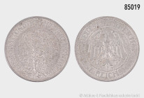 Weimarer Republik, 5 RM 1932 F, Eichbaum, 25,16 g, 36 mm, Jaeger 331, feine Patina, fast vorzüglich