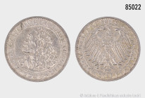 Weimarer Republik, 3 RM 1928 D, 400. Todestag von Albrecht Dürer, 14,99 g, 30 mm, Jaeger 332, kleine Randfehler, winzige Kratzer, vorzüglich