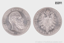 Preußen, Friedrich III., 2 Mark 1888 A, 11,1 g, 28 mm, J. 98, fein berieben, fast vorzüglich