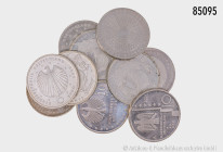 BRD, Konv. ca. 30 x 10-Euro-Gedenkmünzen, dabei 800 Jahre Dresden, 650 Jahre Stadthanse und Fußball WM 2006, gemischter Zustand, vz-St, teilweise mit ...