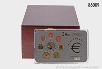 Konv. ca. 10 Kursmünzensätze bzw. Specimen-/Münzensätze, aus Abo-Bezug, dabei Slowenien, Luxemburg, Malta, etc., in OVP des Abo-Anbieters, nicht offiz...