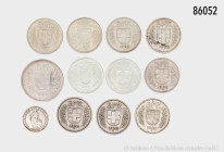 Schweiz, Konv. 5 Franken 1923, 1932 (2 x), 1935, 1953 (2 x), 1965, 1966, 1967 (3 x) sowie 1 Franken 1910, gemischter Zustand, sehr schön-vorzüglich, t...