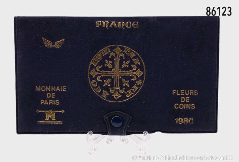 Frankreich, KMS, Fleurs de Coins 1980, in OVP