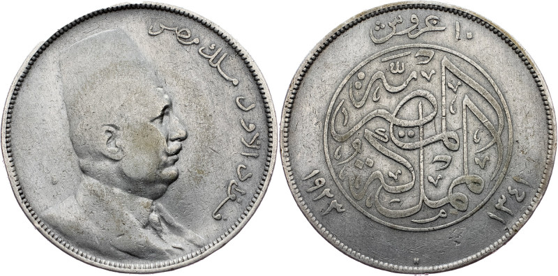 Ahmed Fuad I (1922-1936), 10 Qirsh 1341 (1923) H Ahmed Fuad I (1922-1936), 10 Qi...