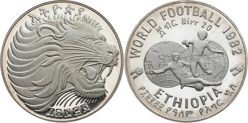 Ethiopia, 20 Birr 1974 (1982) Ethiopia, 20 Birr 1974 (1982), 23,33 g, Ag (925/10...