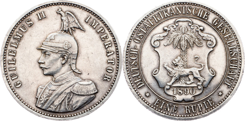 German East Africa, 1 Rupie 1890 German East Africa, 1 Rupie 1890, 11,668 g, Ag,...