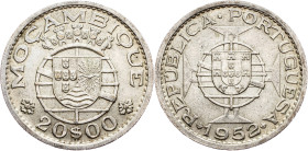 Mozambique, 20 Escudos 1952