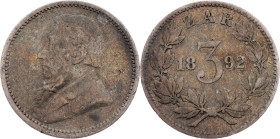 South Africa, 3 Pence 1892