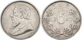South Africa, 6 Pence 1897