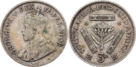 South Africa, 3 Pence 1932
