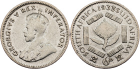 South Africa, 6 Pence 1933