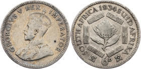 South Africa, 6 Pence 1934