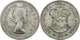 South Africa, 2 Shillings 1954