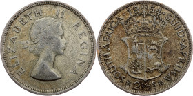 South Africa, 2 1/2 Shillings 1954