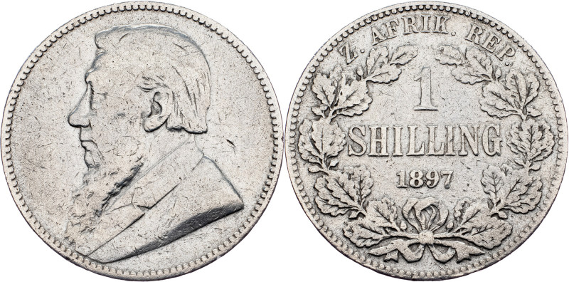 South African Republic, 1 Shilling 1897 South African Republic, 1 Shilling 1897,...