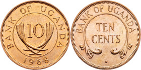 Uganda, 10 Cents 1968