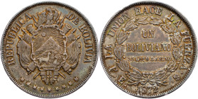 Bolivia, 1 Boliviano 1872