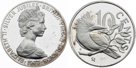 British Virgin Islands, 10 Cents 1977, Pennsylvania