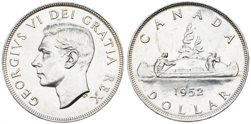 Canada, 1 Dollar 1952, Ottawa Canada, 1 Dollar 1952, Ottawa, Ag, KM# 46|min. hai...