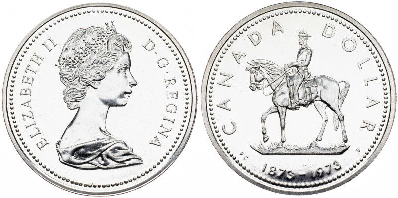 Canada, 1 Dollar 1973, Ottawa Canada, 1 Dollar 1973, Ottawa, Ag, KM# 83|min. hai...