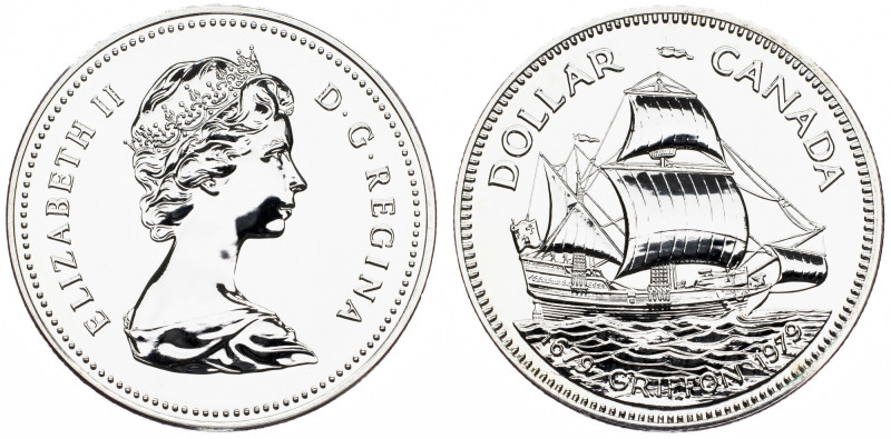 Canada, 1 Dollar 1979, Ottawa Canada, 1 Dollar 1979, Ottawa, Ag, KM# 124|min. ha...