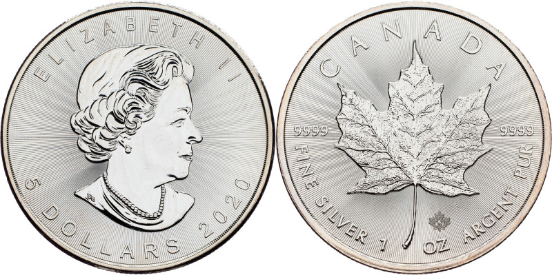 Canada, 5 Dollars 2020 Canada, 5 Dollars 2020, Ag, KM# 1601|Silver Bullion Coina...
