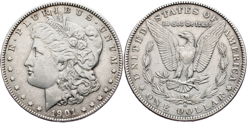 USA, Morgan Dollar 1901, New Orleans USA, Morgan Dollar 1901, New Orleans, Ag, K...