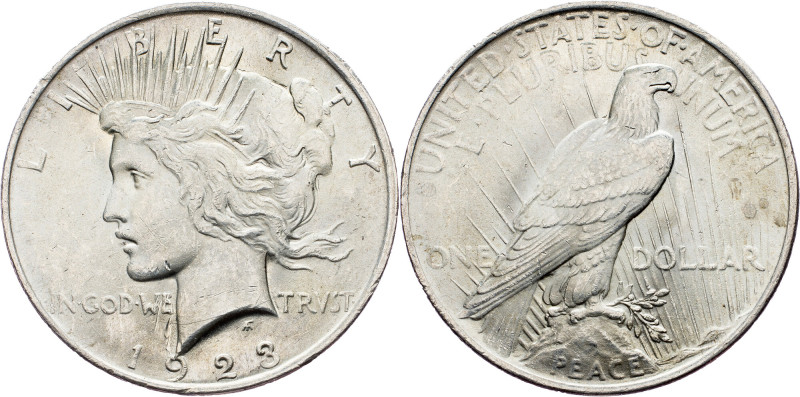 USA, Peace Dollar 1923, Philadelphia USA, Peace Dollar 1923, Philadelphia, Ag, K...