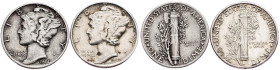 USA, 10 Cents 1944, 1945