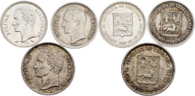 Venezuela, 25 Centimos, 50 Centimos 1954, 1960, 1954
