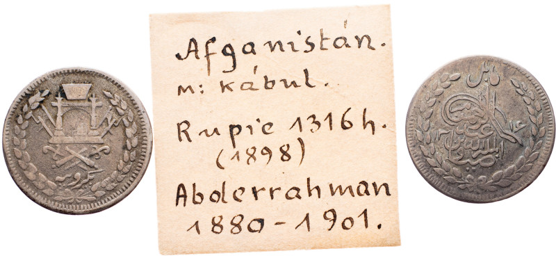 Afghanistan, 1 Rupee 1899 Afghanistan, 1 Rupee 1899, 9,129 g, Ag, KM#819.2|toned...