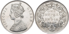 British India, 1 Rupee 1862