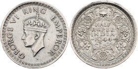 British India, 1/2 Rupee 1944