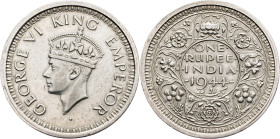 British India, 1 Rupee 1944