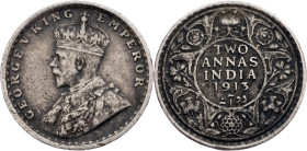 India - British, 2 Annas 1913