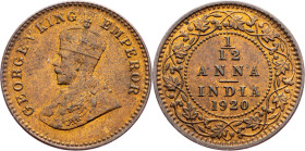 India - British, 1/12 Anna 1920, Calcutta
