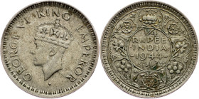 India - British, 1/4 Rupee 1944