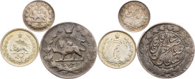 Iran, 1/4 Rial, 1/2 Rial, 2000 Dinar 1936, 1934, ???