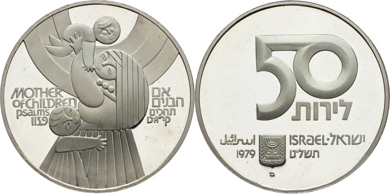 Israel, 50 Lirot 5739 (1979), Ottawa Israel, 50 Lirot 5739 (1979), Ottawa, Ag, K...