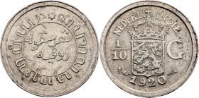 Netherlands East Indies, 1/10 Gulden 1920
